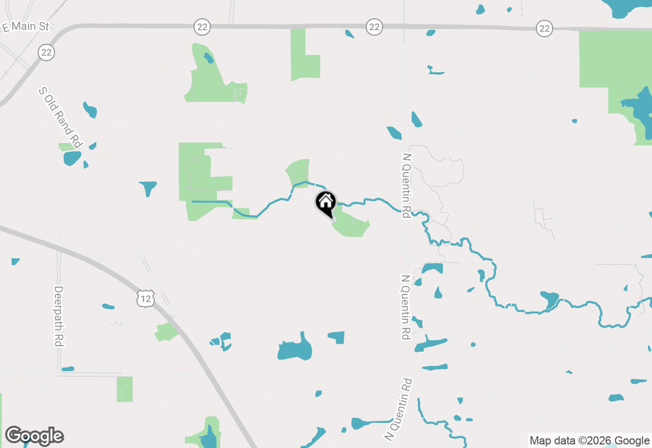 Map of 719 Huntington Drive, Lake Zurich, IL 60047