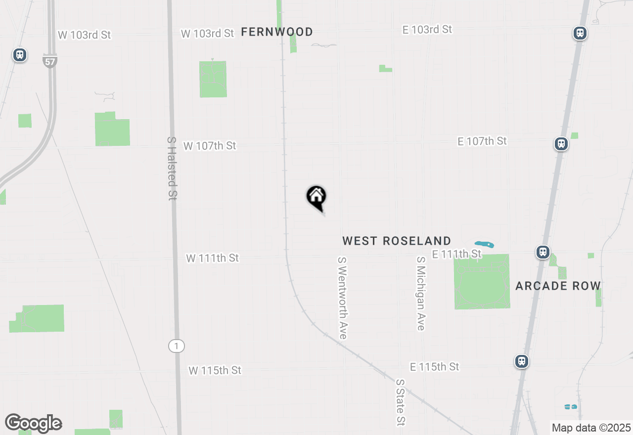 Map of 257 W 109th Place #2, Chicago, IL 60628