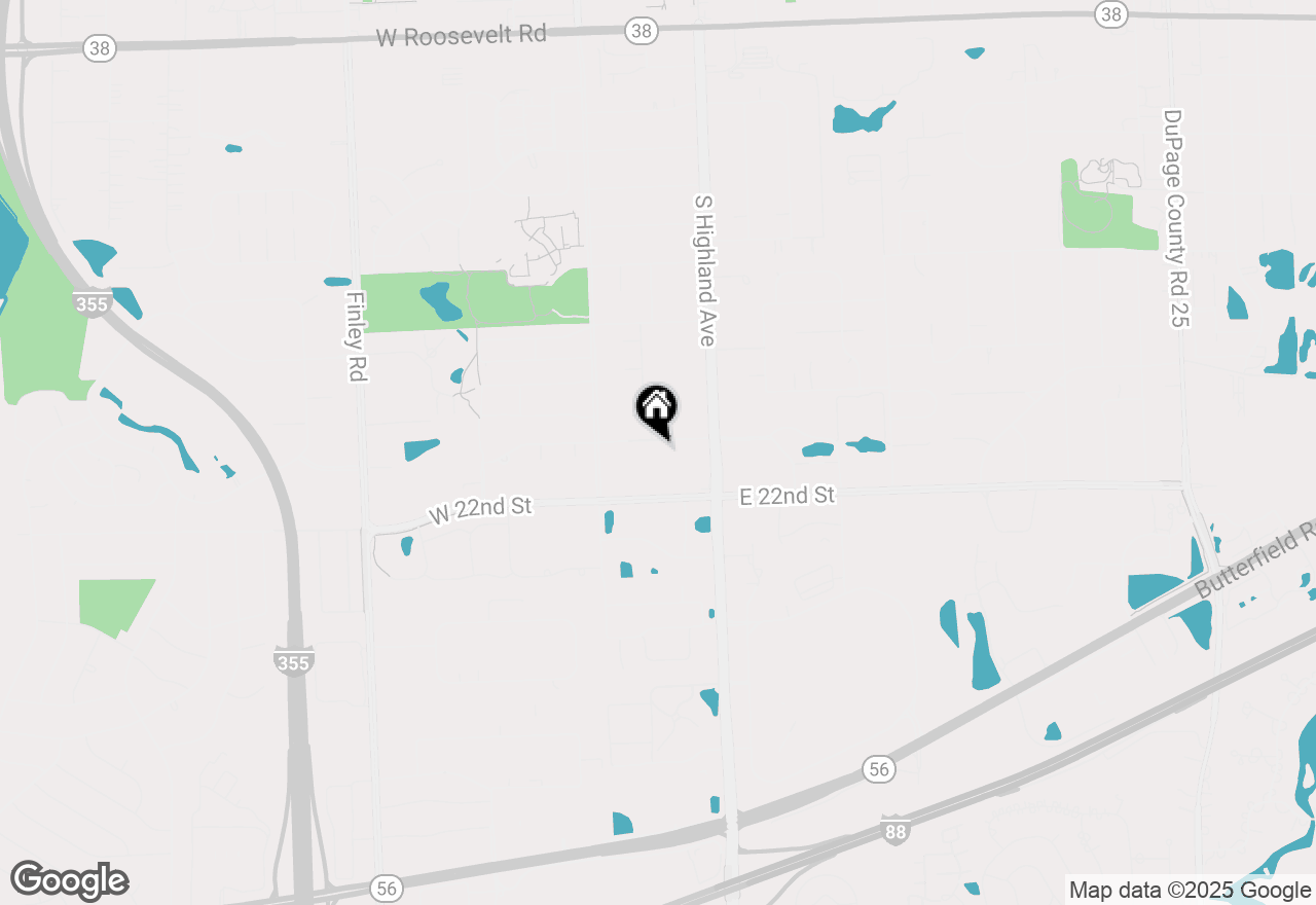 Map of 99 E 20th Street, Lombard, IL 60148