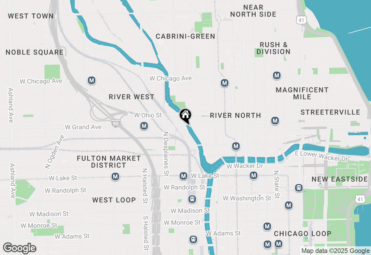 Map of 493 N Canal Street, Chicago, IL 60654