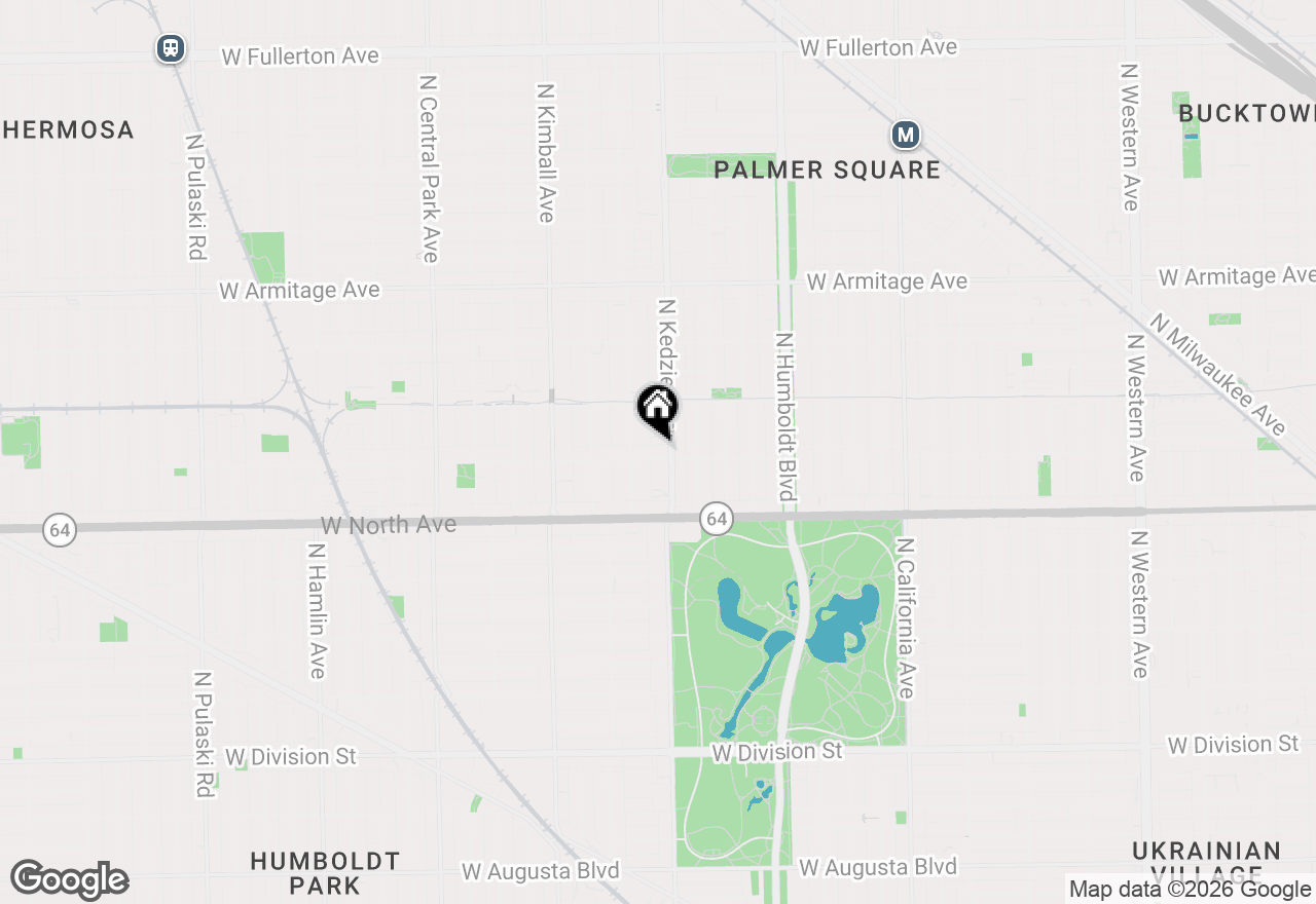 Map of 3208 W Wabansia Avenue #2E, Chicago, IL 60647