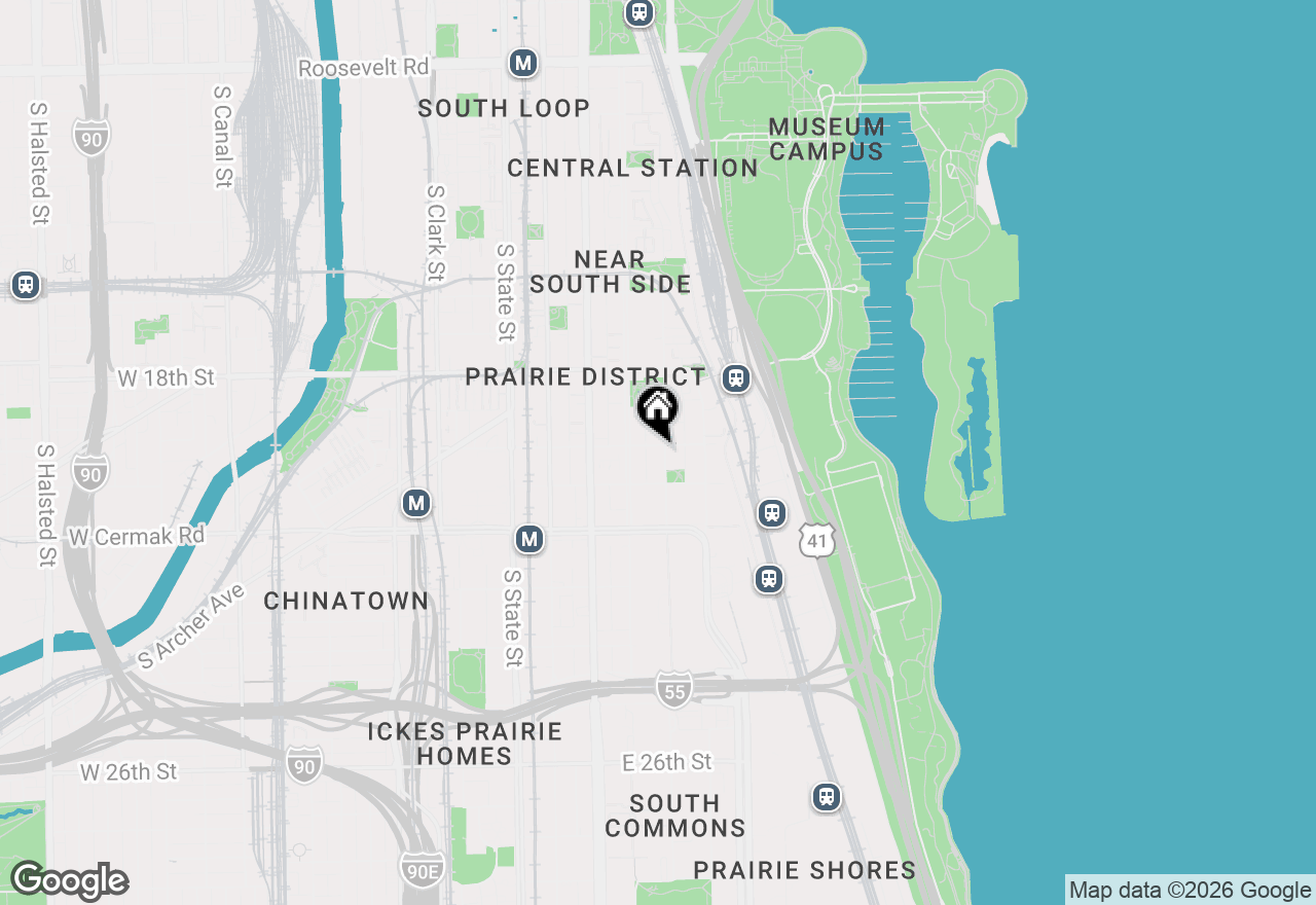 Map of 221 E Cullerton Street #706, Chicago, IL 60616