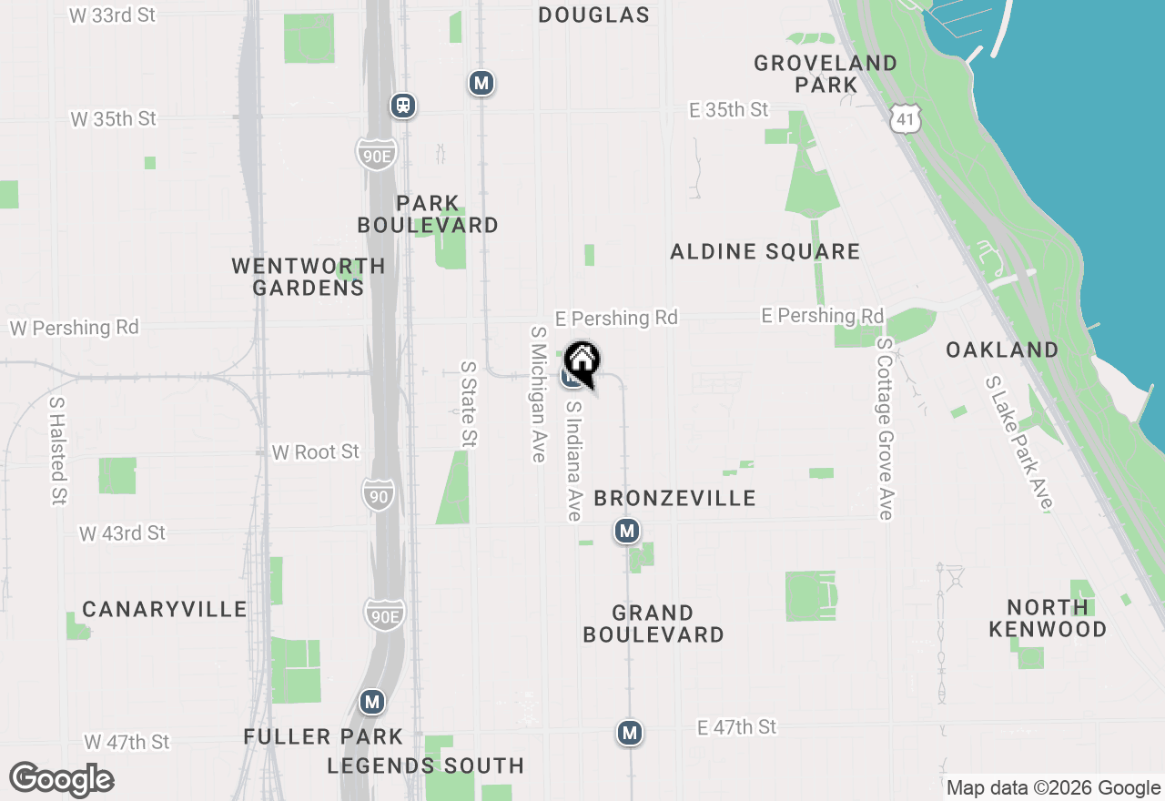 Map of 4035 S Indiana Avenue, Chicago, IL 60653