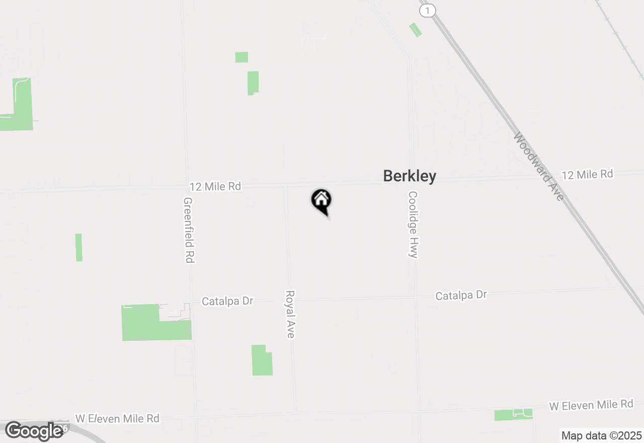 Map of 4231 Thomas, Berkley, MI 48072