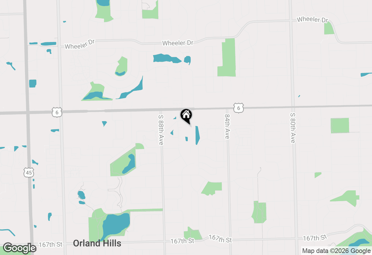 Map of 16036 Crystal Creek Drive #2A, Orland Park, IL 60462