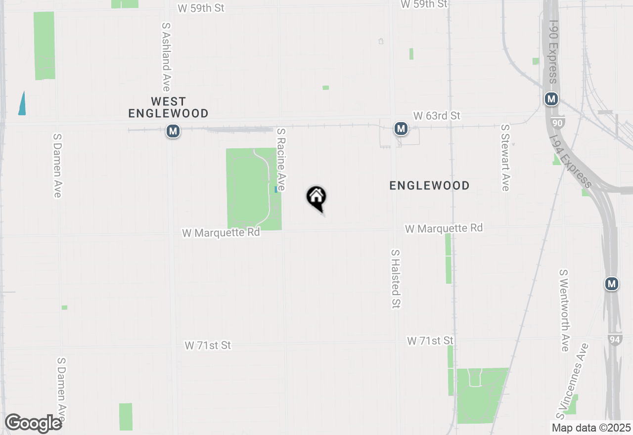 Map of 6627 S Aberdeen, Chicago, IL 60621