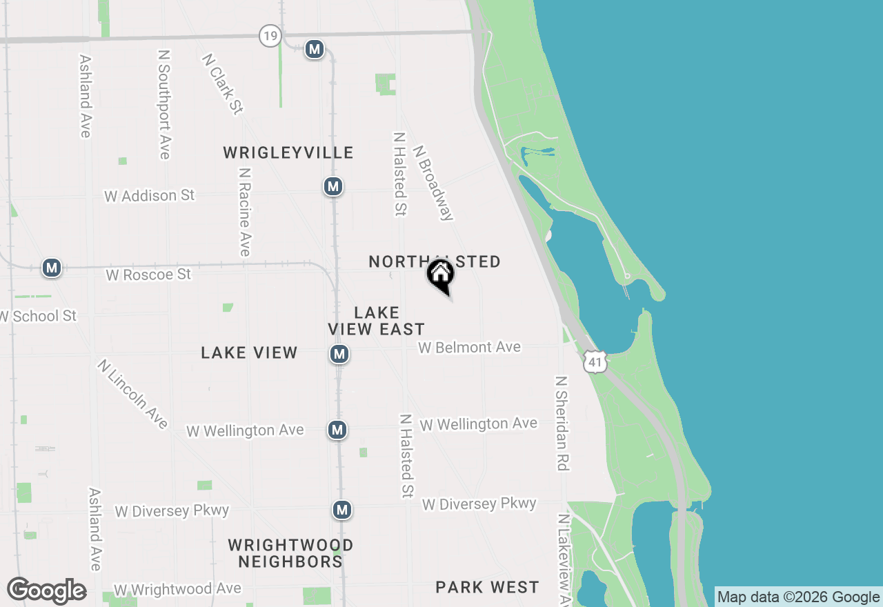 Map of 664 W Aldine Avenue #2, Chicago, IL 60657