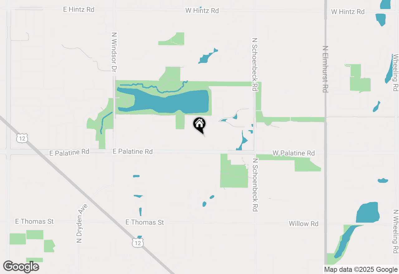 Map of 1967 N Woodland Lane, Arlington Heights, IL 60004