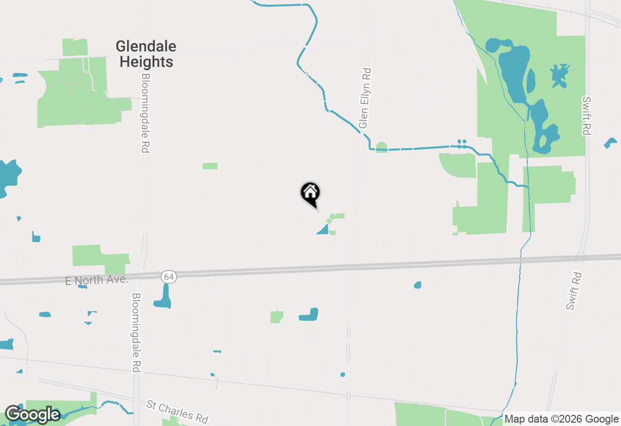 Map of 495 Sidney Avenue #D, Glendale Heights, IL 60139