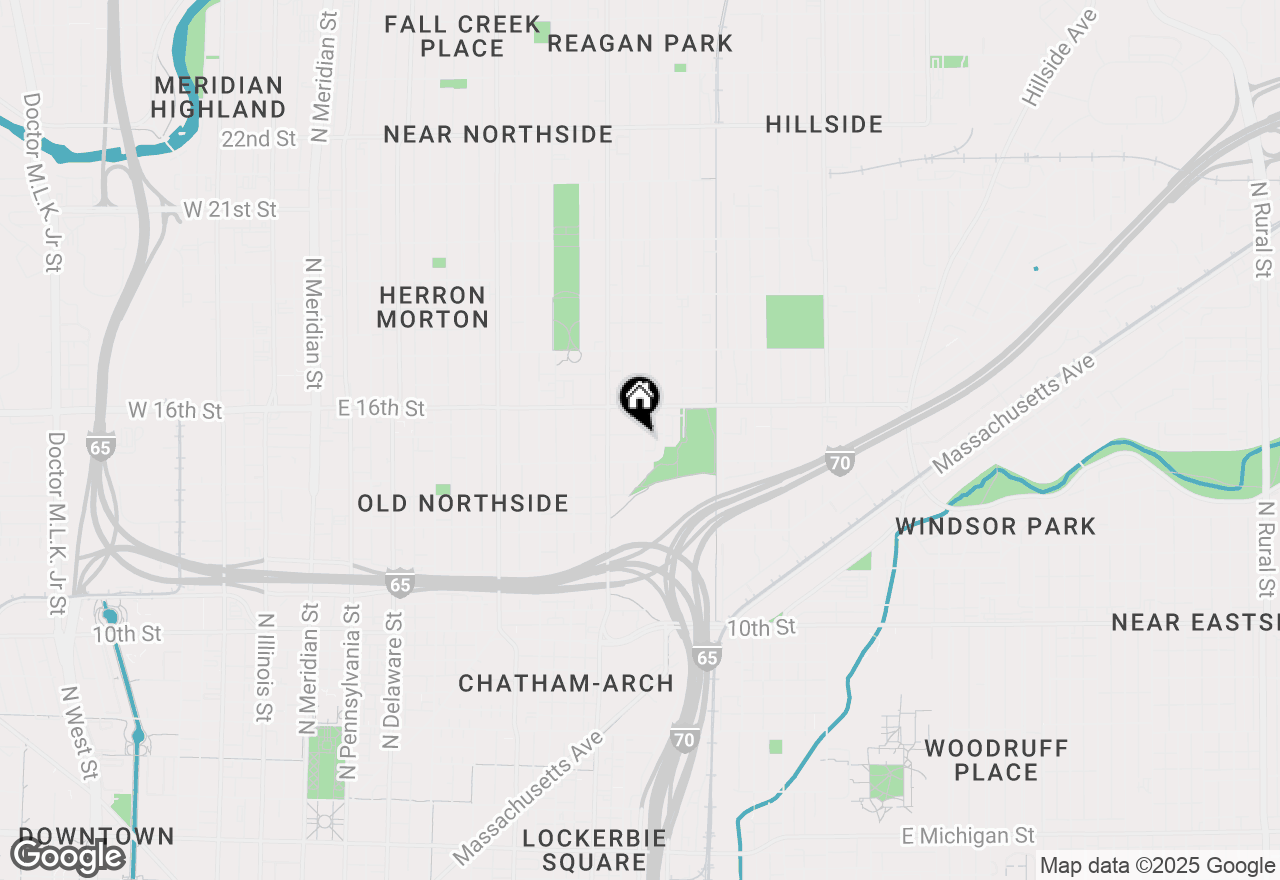 Map of 1528 Carrollton Avenue, Indianapolis, IN 46202