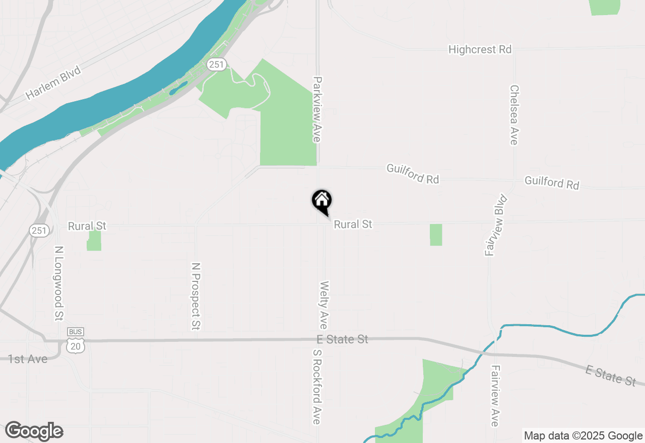 Map of 2330 Rural Street, Rockford, IL 61107