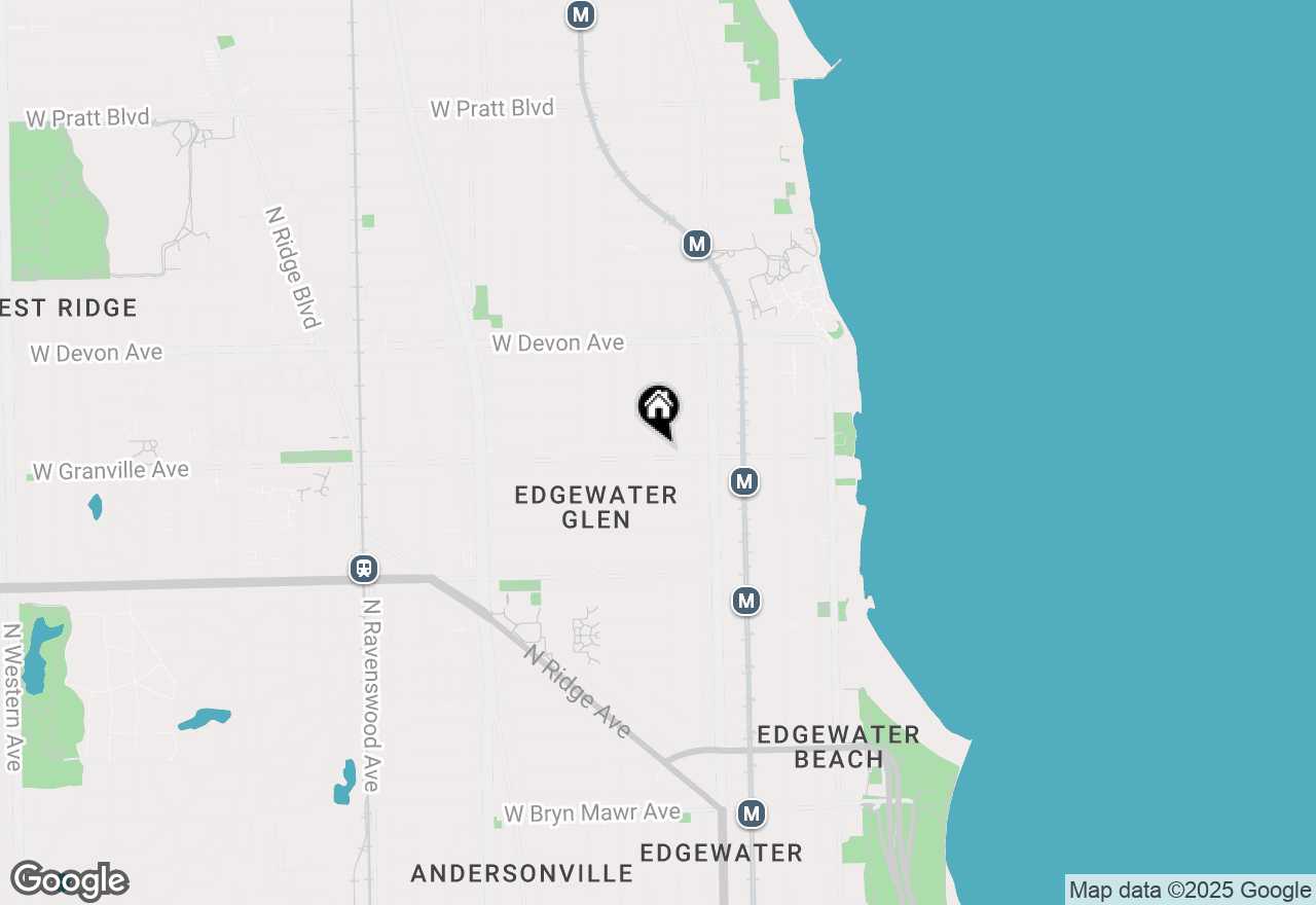 Map of 1256 W Granville Avenue, Chicago, IL 60660