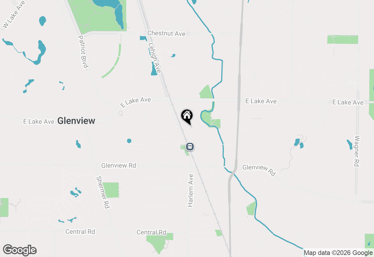 Map of 1222 Depot Street #1C, Glenview, IL 60025