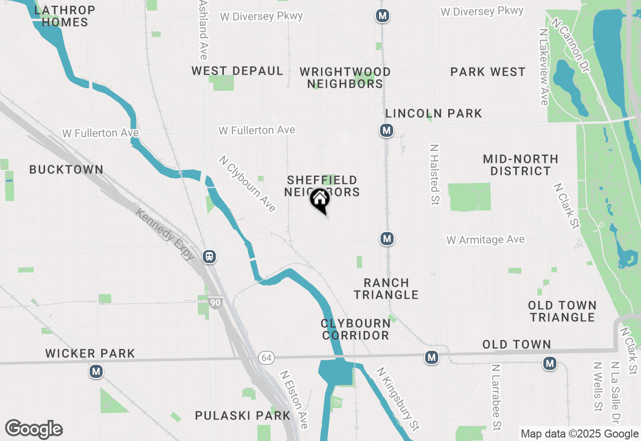 Map of 2050 N Racine Avenue #3, Chicago, IL 60614