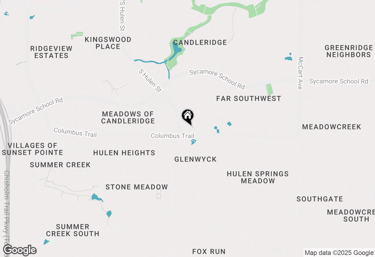 Map of 4336 Hulen Circle E, Fort Worth, TX 76133