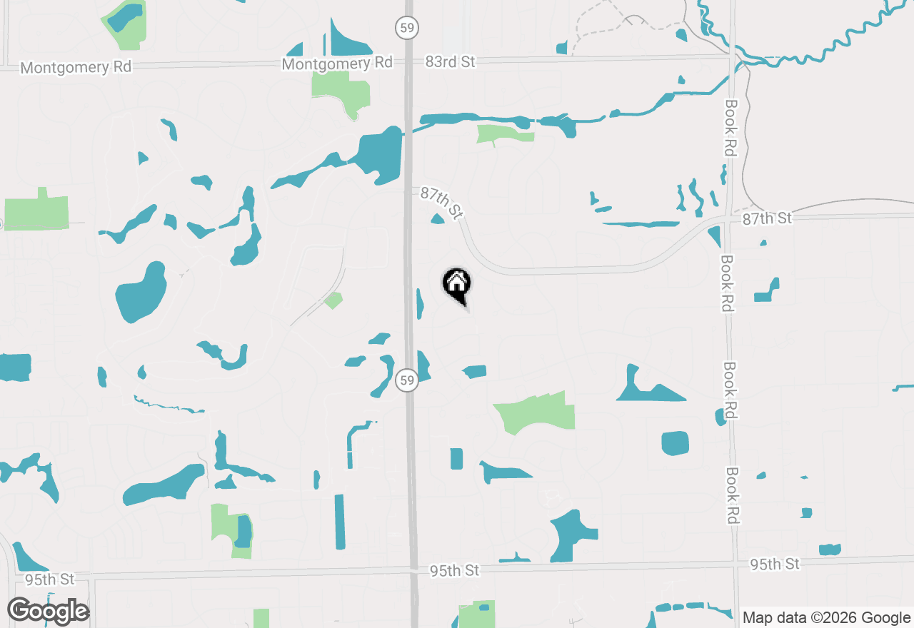 Map of 2940 White Thorn Circle, Naperville, IL 60564
