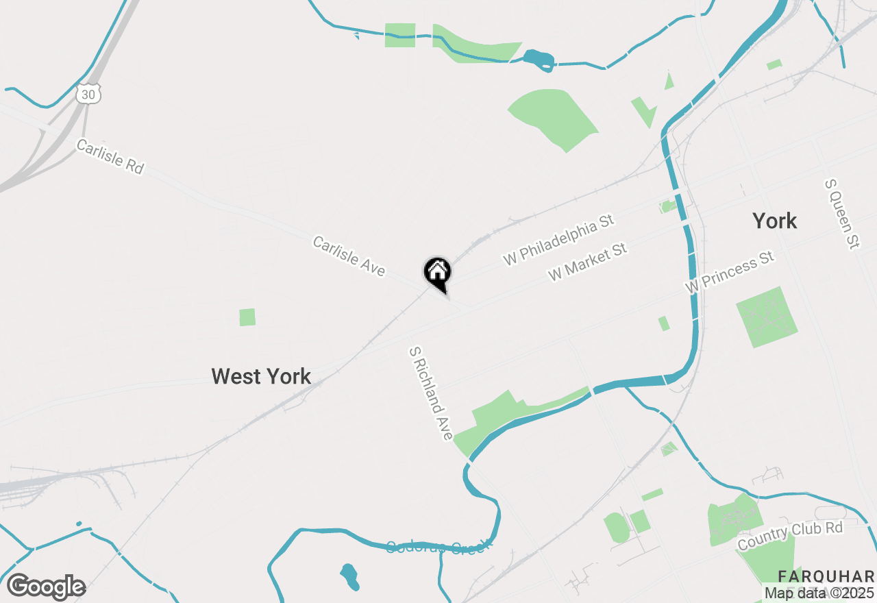 Map of 50 Carlisle Avenue, York, PA 17401