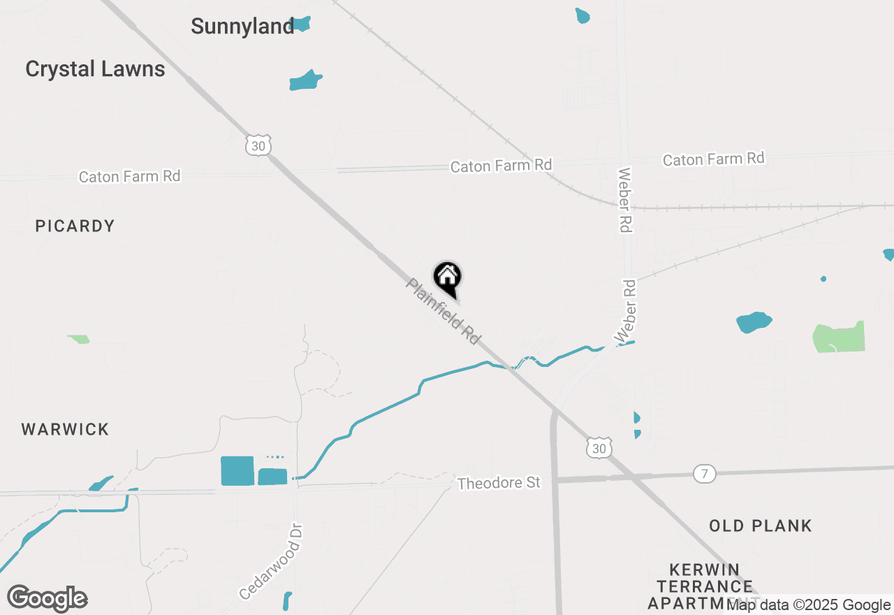 Map of 2016 Plainfield Road, Crest Hill, IL 60403