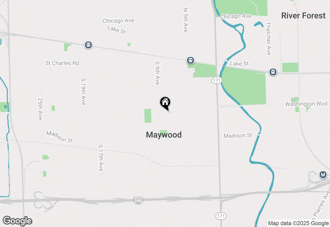 Map of 616 S 8th Avenue, Maywood, IL 60153