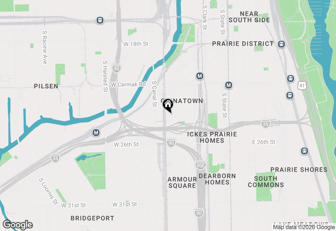 Map of 341 W 24th Street #3, Chicago, IL 60616