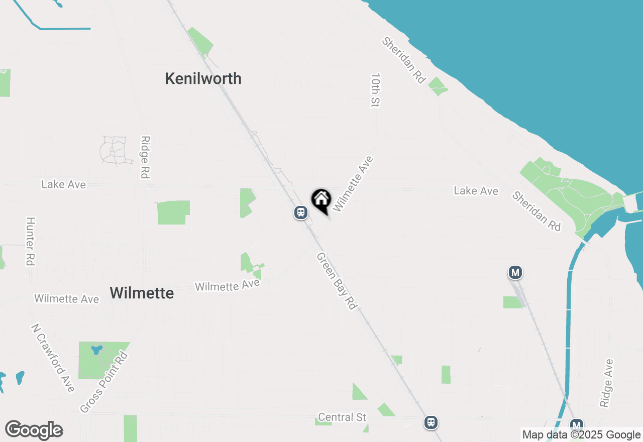 Map of 1152 Central Avenue, Wilmette, IL 60091