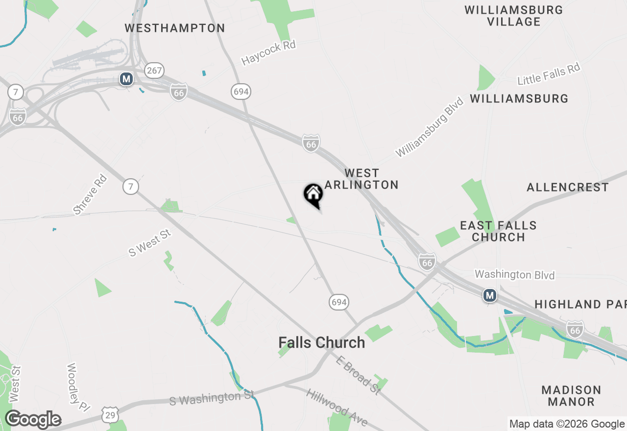 Map of 503 Dorchester Road, Falls Church, VA 22046