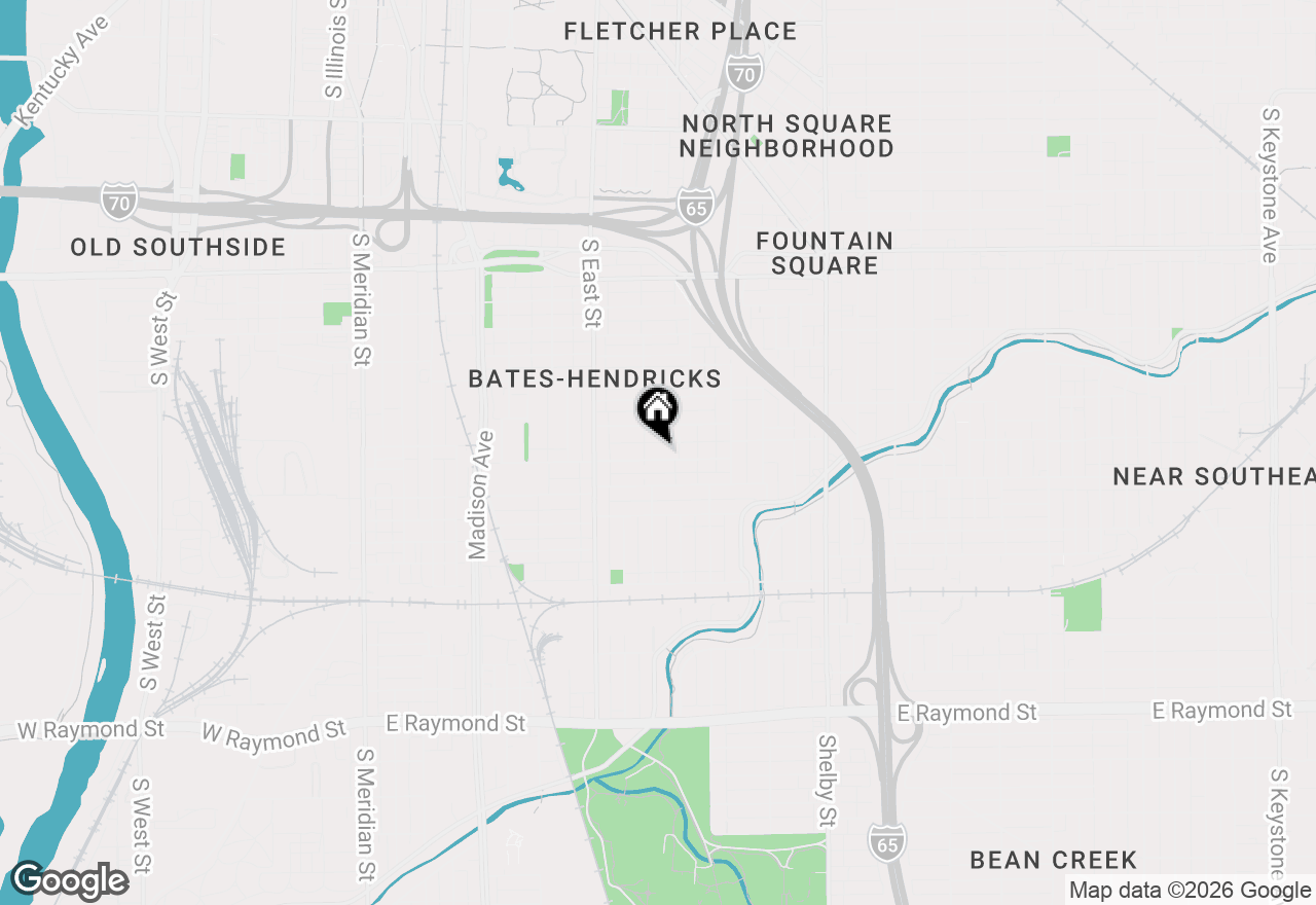 Map of 720 Lincoln Street, Indianapolis, IN 46203