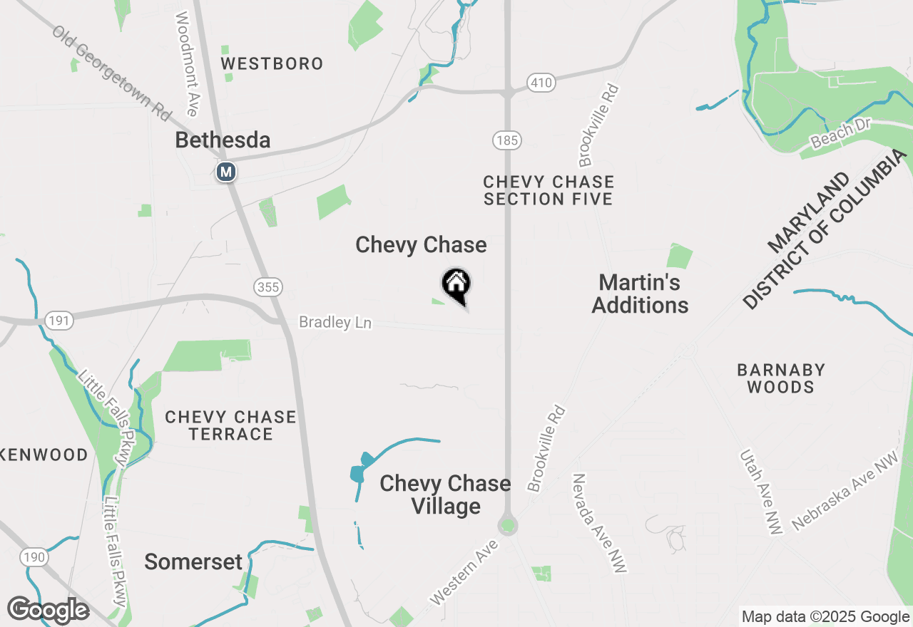Map of 4008 Rosemary Street, Chevy Chase, MD 20815