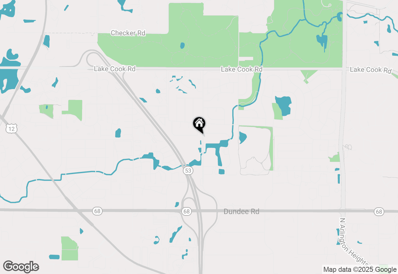 Map of 1849 W Spring Ridge Drive, Arlington Heights, IL 60004