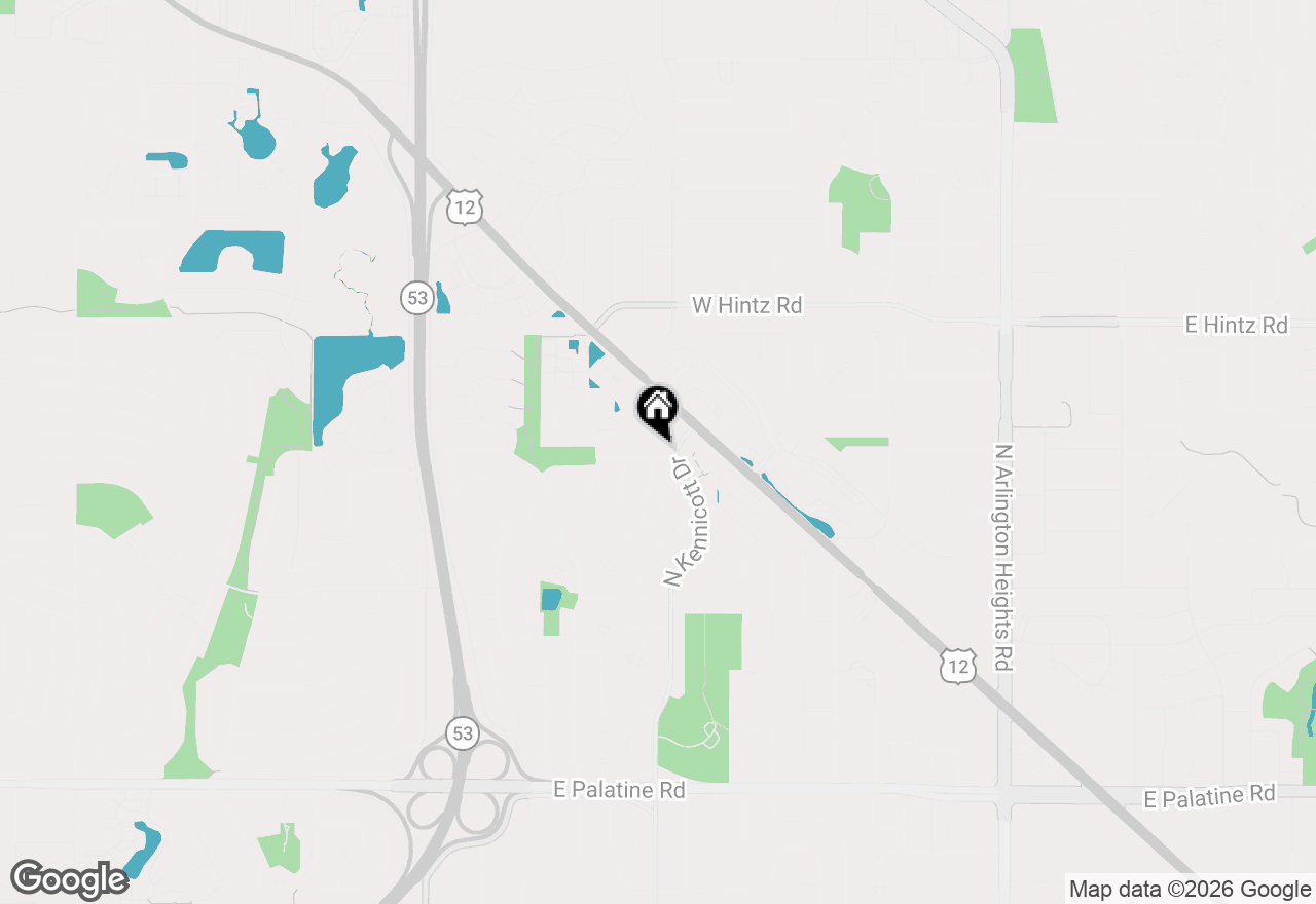 Map of 906 W Alleghany Drive #1B, Arlington Heights, IL 60004