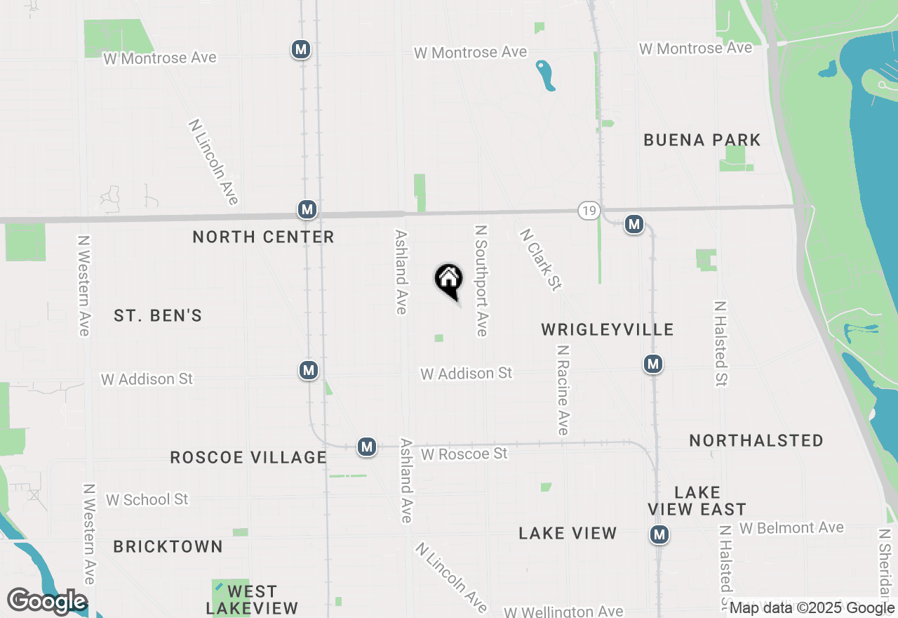 Map of 3735 N Greenview Avenue, Chicago, IL 60613