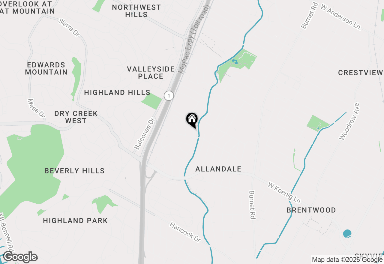 Map of 6102 Bullard Dr #B, Austin, TX 78757