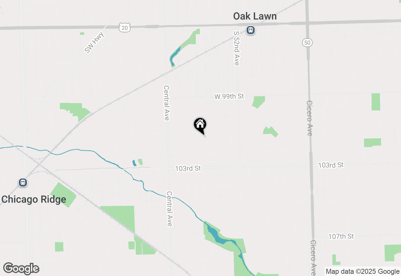 Map of (Address confidential), Oak Lawn, Illinois 60453