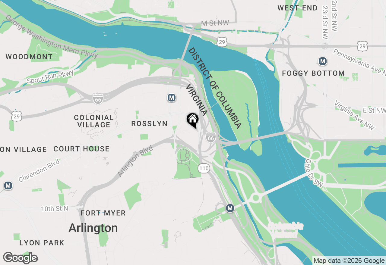 Map of 1021 Arlington Boulevard #810, Arlington, VA 22209
