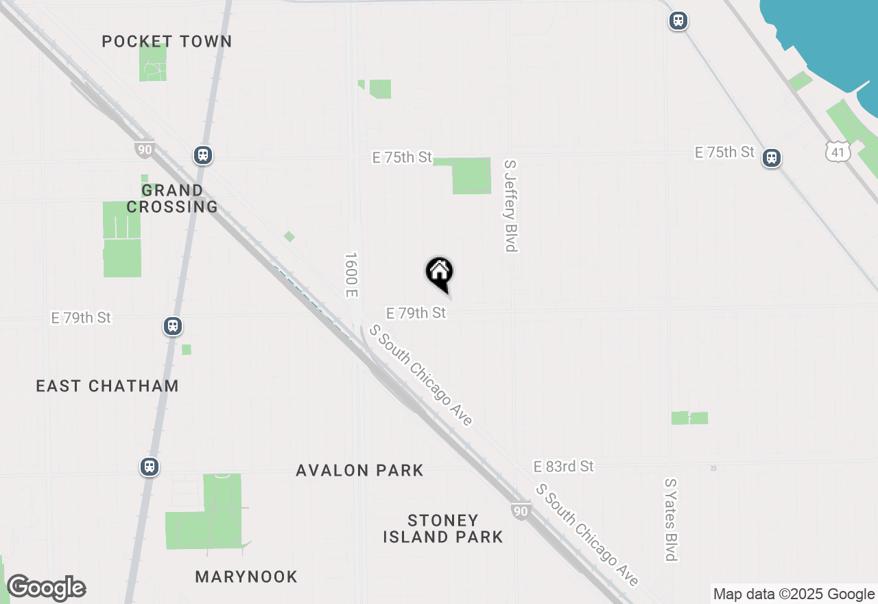 Map of 7843 S Cregier Avenue, Chicago, IL 60649