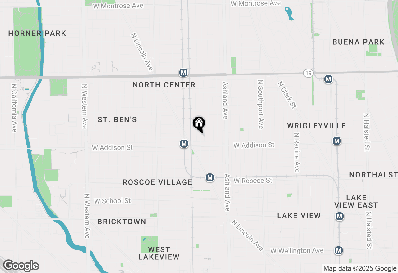 Map of 3632 N Hermitage Avenue #1, Chicago, IL 60613