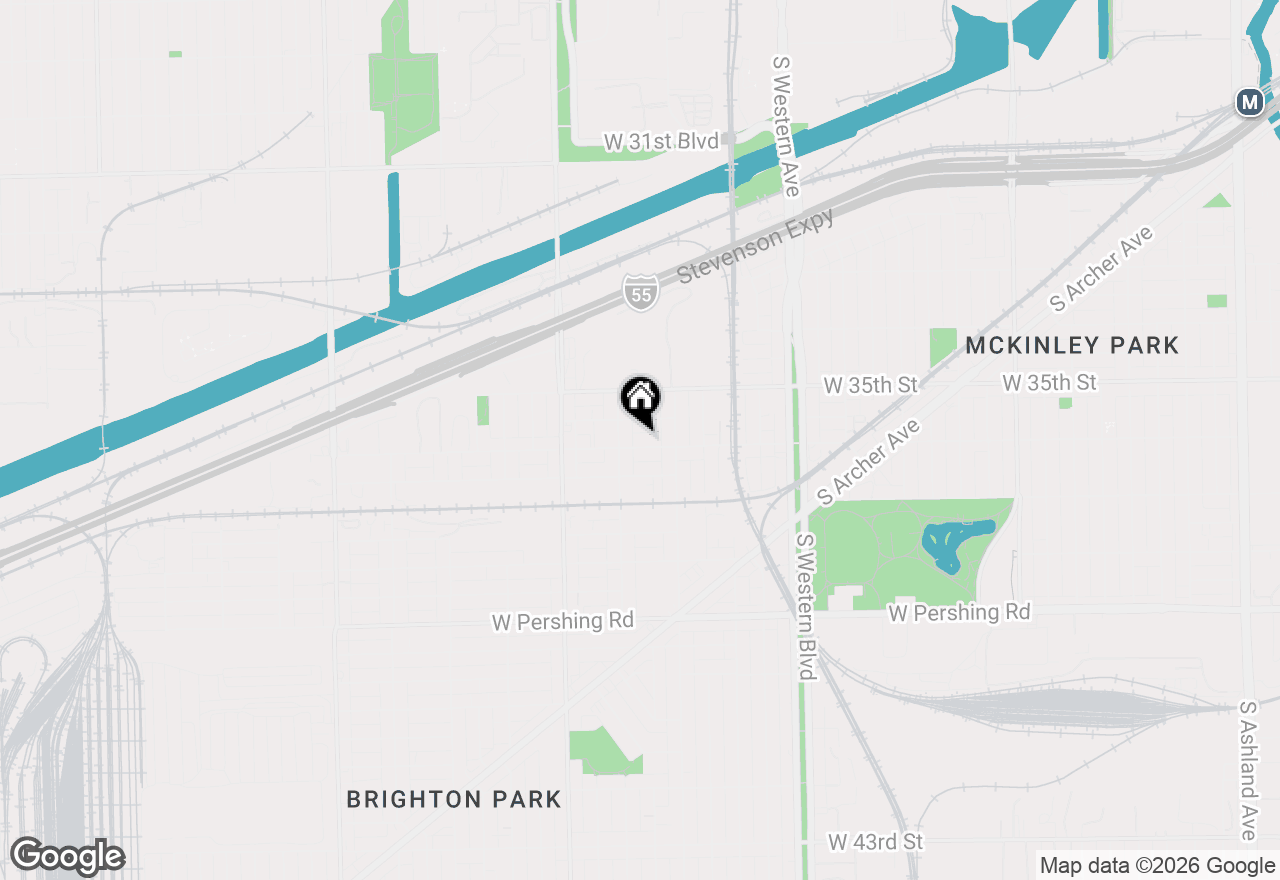Map of 2636 W 36th Street, Chicago, IL 60632