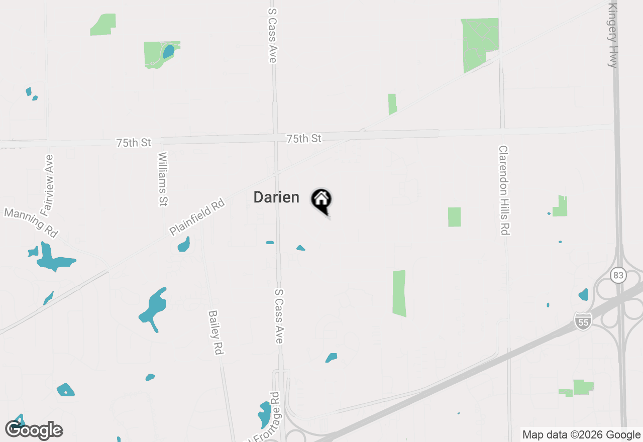 Map of 7802 Warwick Avenue, Darien, IL 60561