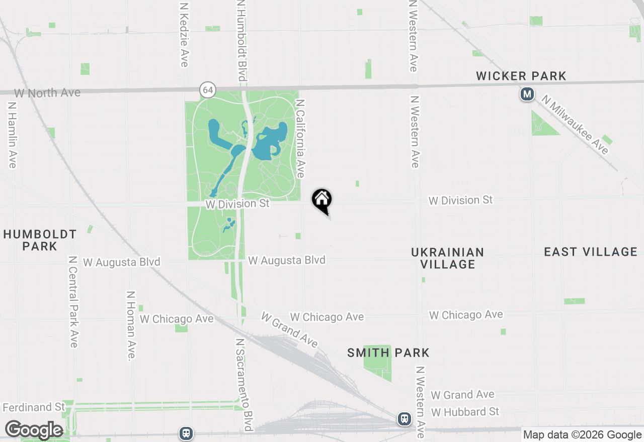 Map of 2719 W Haddon Avenue #1, Chicago, IL 60622