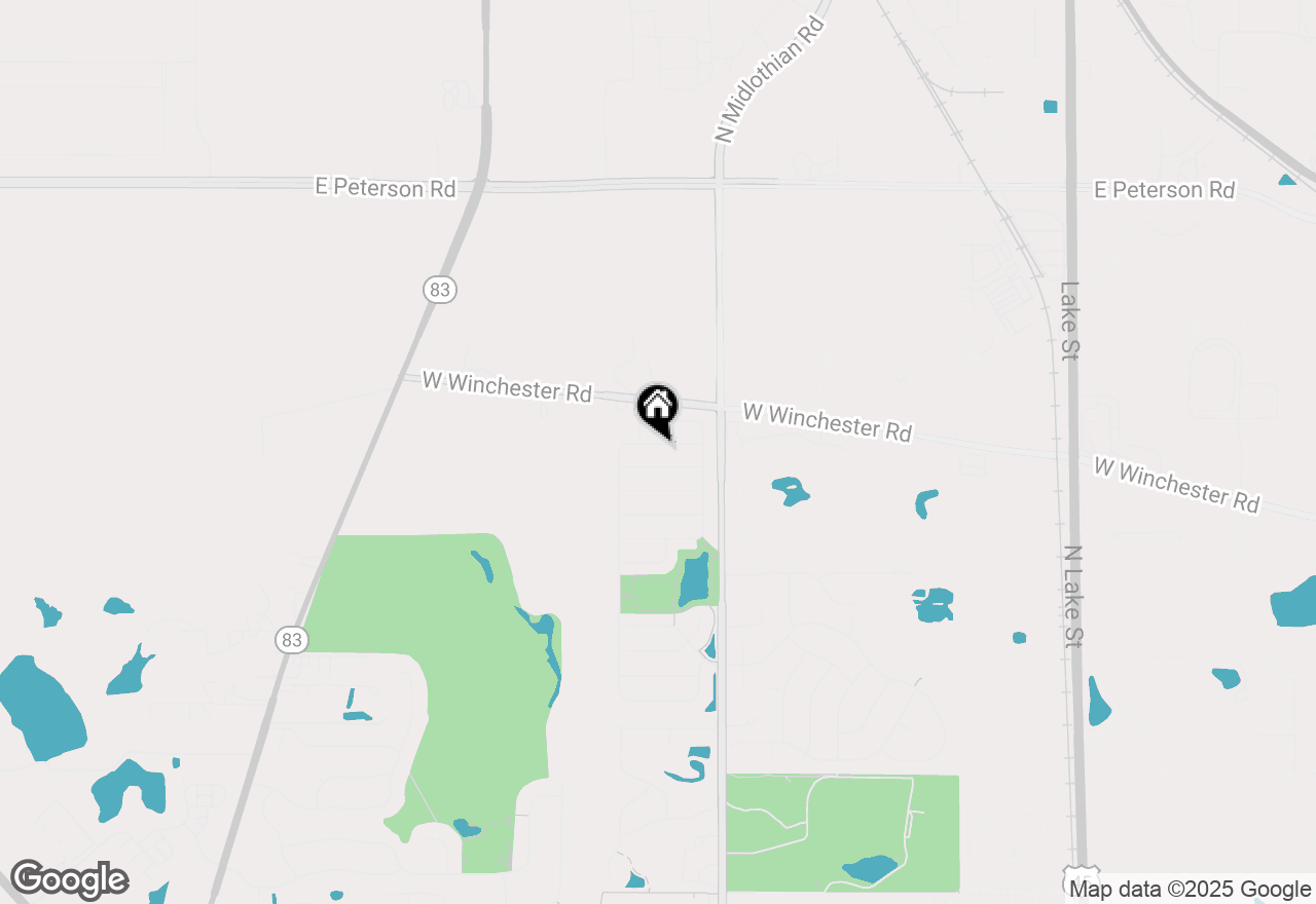 Map of 1309 Manchester Drive, Mundelein, IL 60060