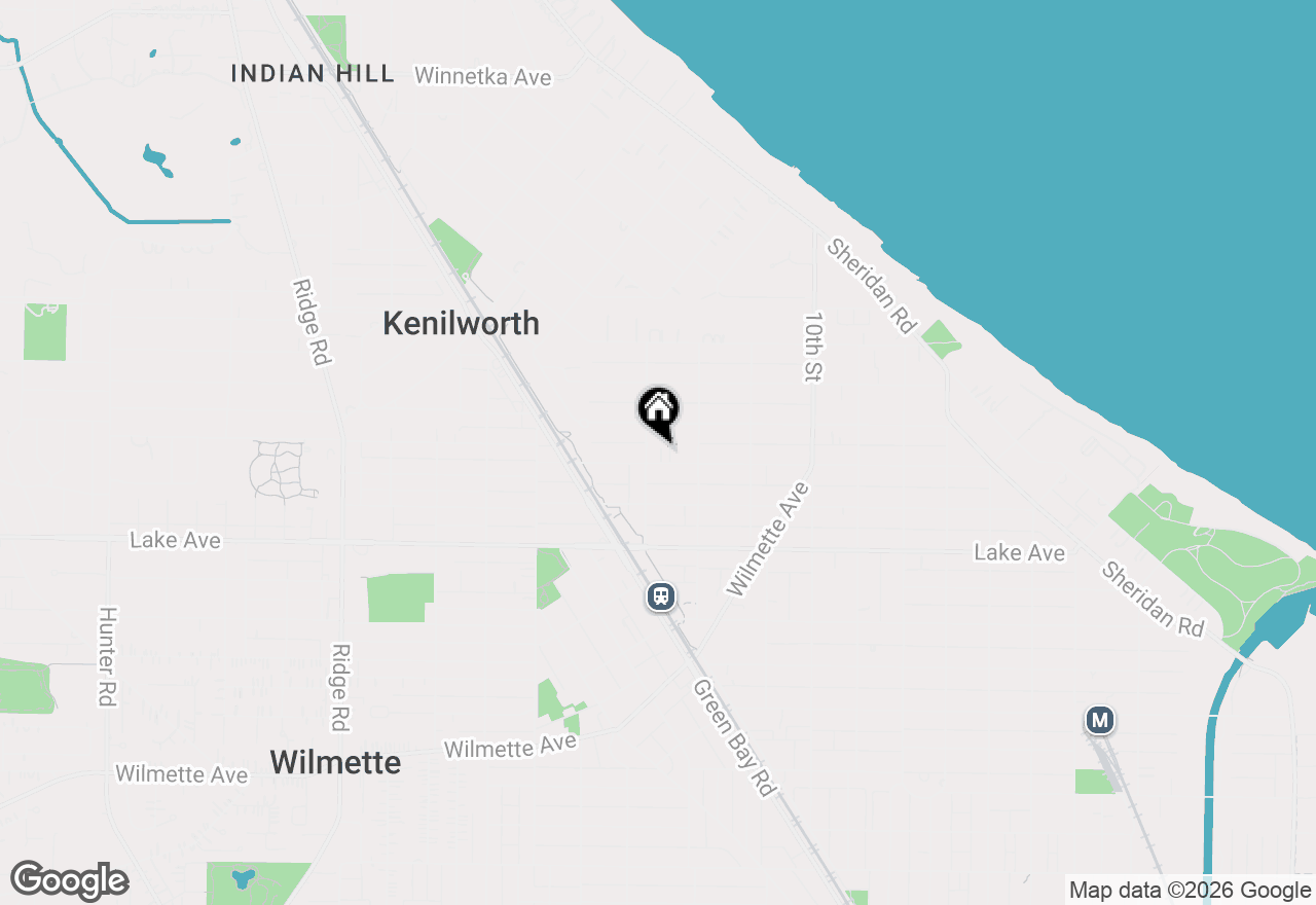 Map of 1232 Elmwood Avenue, Wilmette, IL 60091