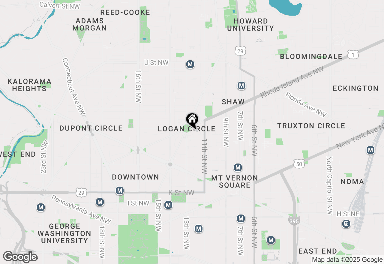 Map of 23 Logan Circle Nw #NO. 6, Washington, DC 20005