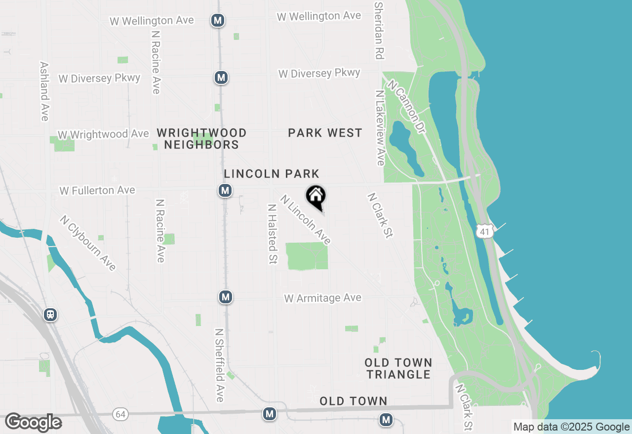 Map of (Address confidential), Chicago, Illinois 60614