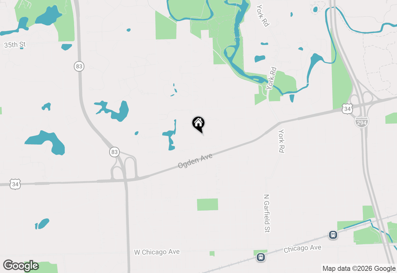 Map of 801 N Madison Street, Hinsdale, IL 60521