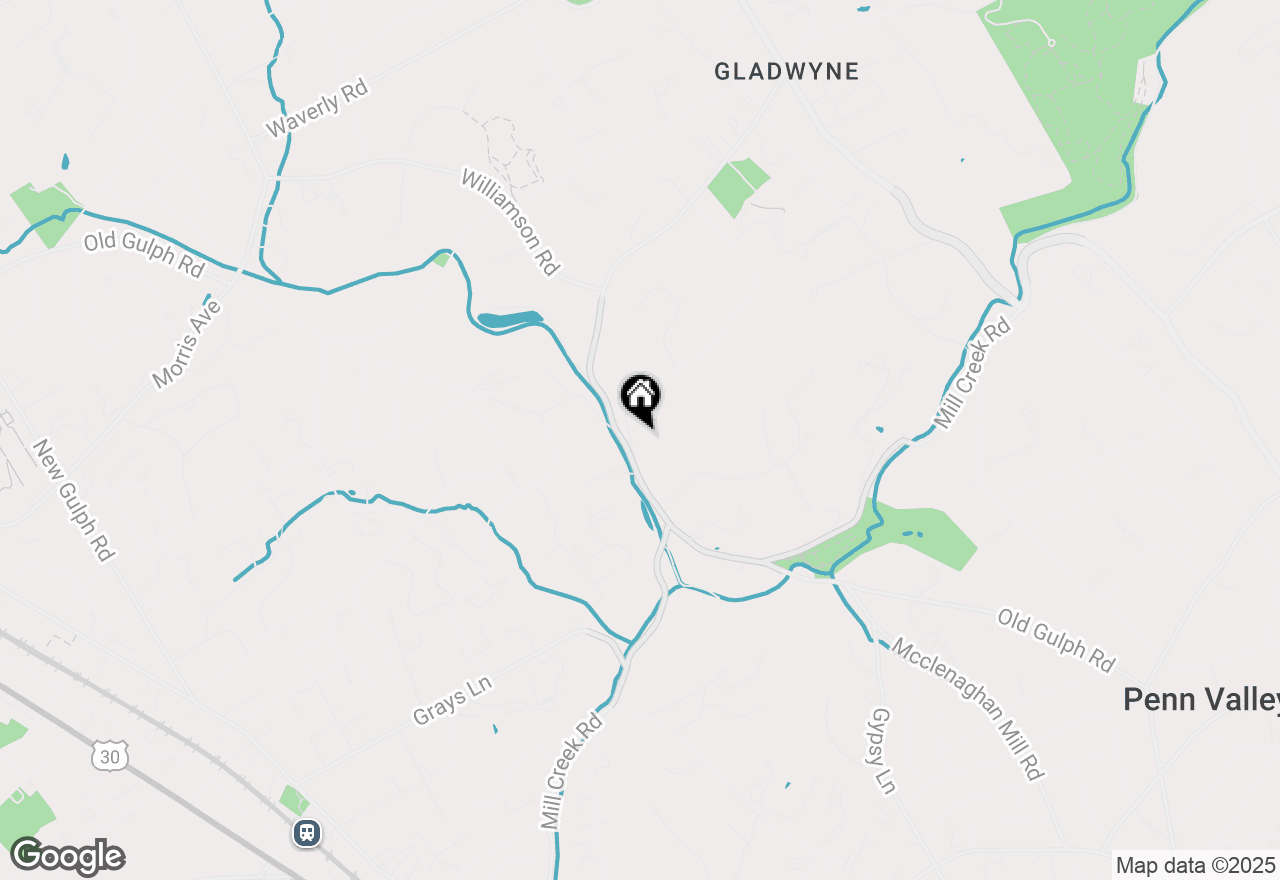 Map of 651 Merion Square Road, Gladwyne, PA 19035