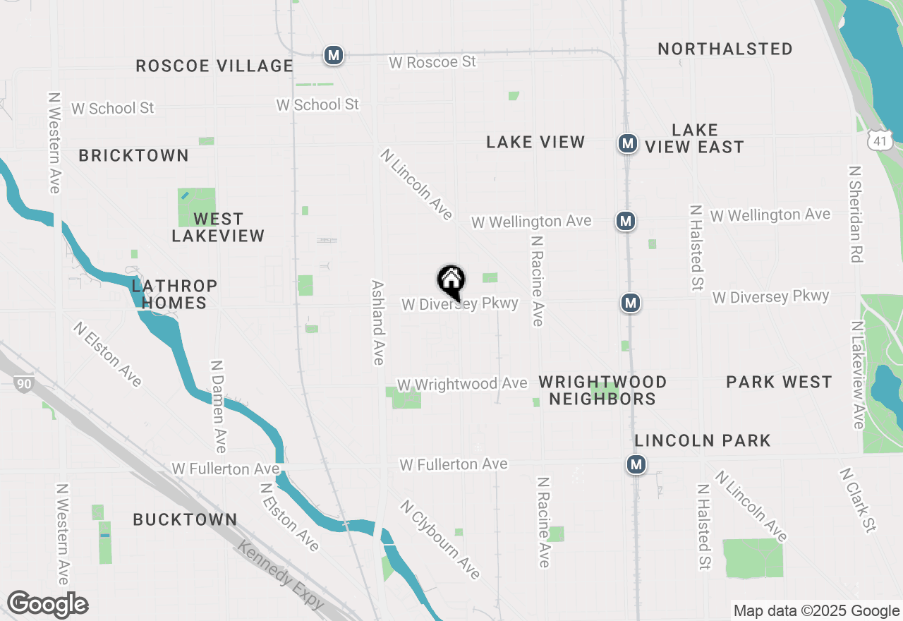 Map of 1409 W Diversey Parkway #320, Chicago, IL 60614