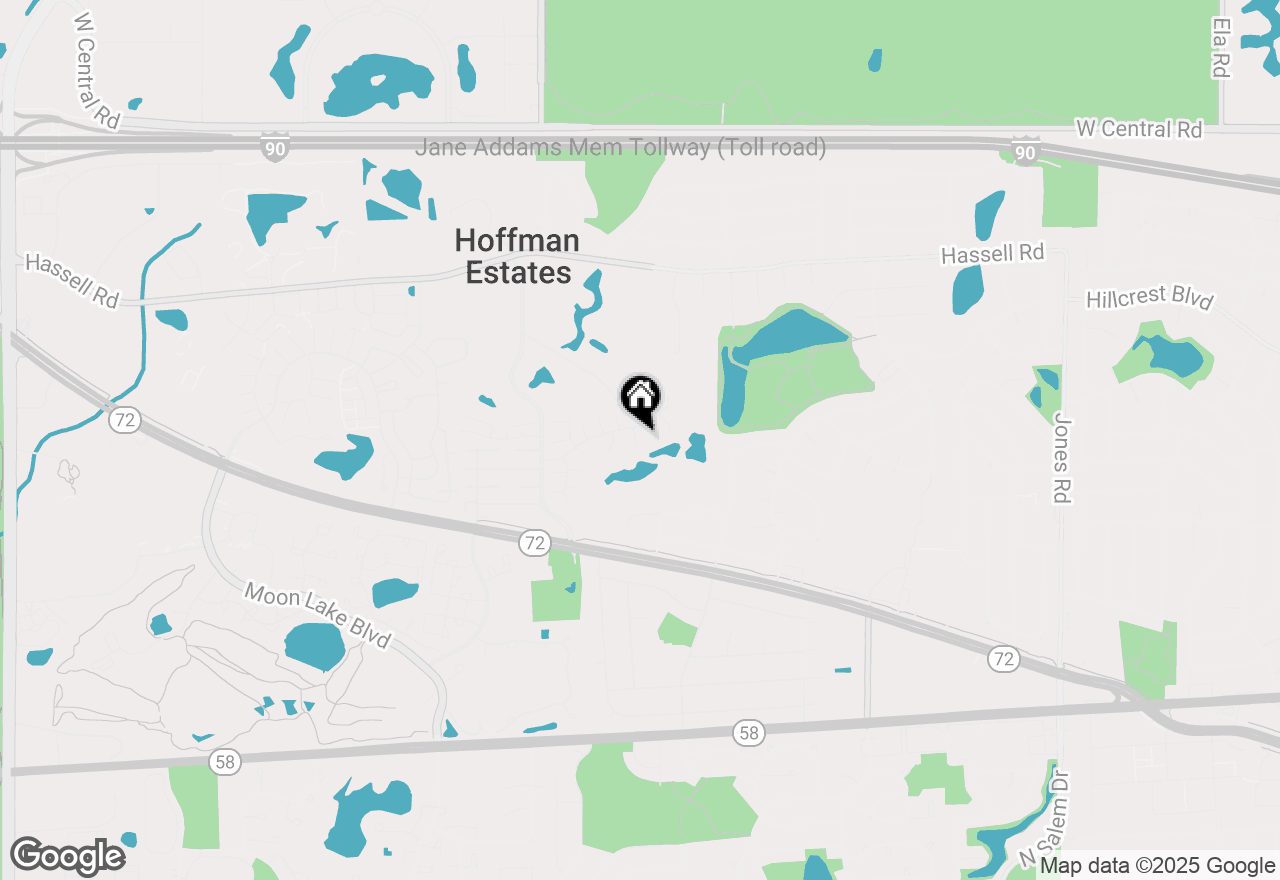 Map of 1505 Della Drive, Hoffman Estates, IL 60169