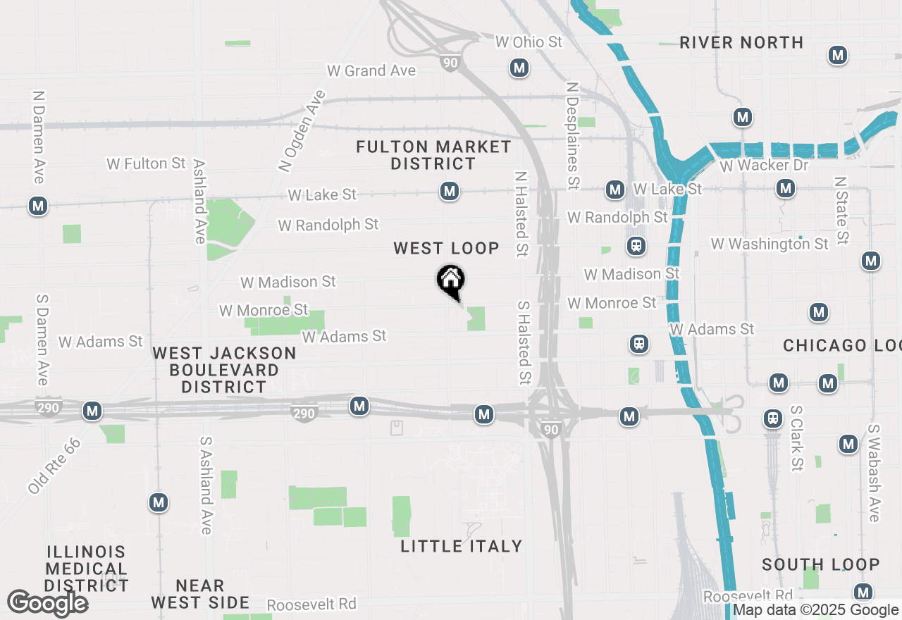Map of 955 W Monroe Street #2C, Chicago, IL 60607