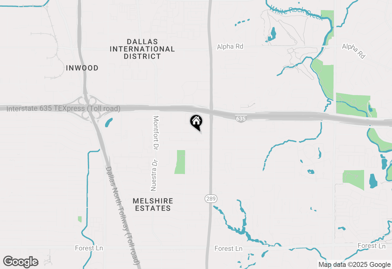 Map of 5937 Harvest Hill Road #2099, Dallas, TX 75230