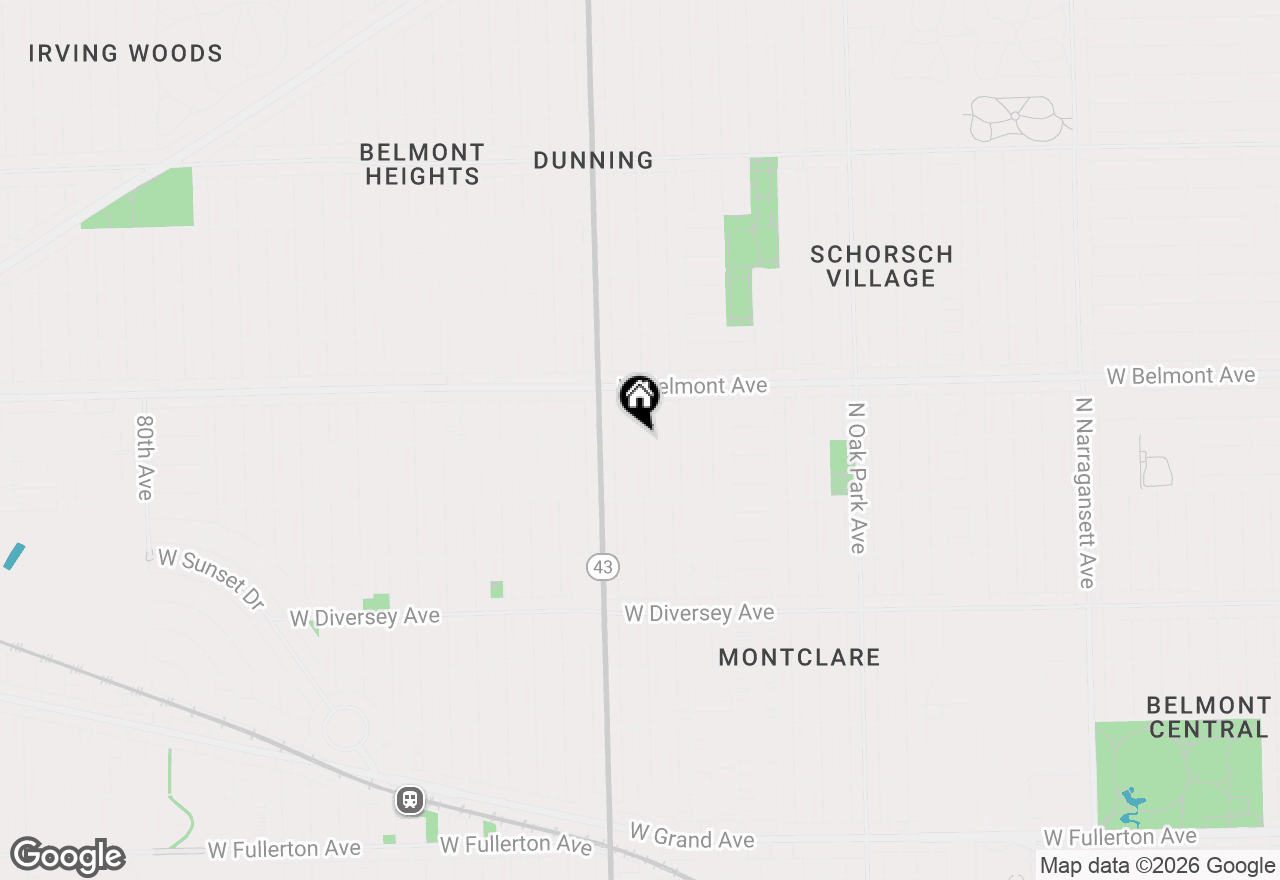 Map of 3067 N Neva Avenue, Chicago, IL 60634